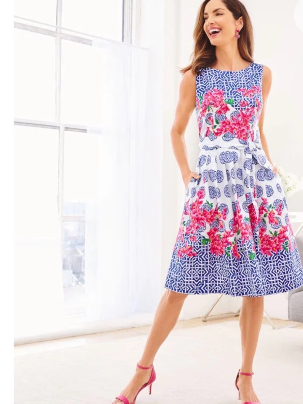 NWT, Talbots NWT, beautiful floral
dress. Size 10